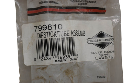 New OEM Briggs & Stratton 799810 Dipstick Tube Assembly NOS
