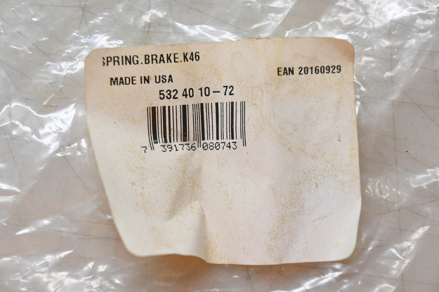 New OEM Husqvarna 532 40 10-72, 532401072 Brake Spring NOS