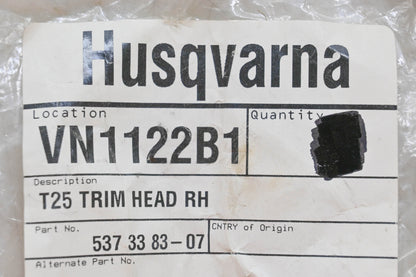New OEM Husqvarna 537 33 83-07, 537338307 Trimmer Head NOS