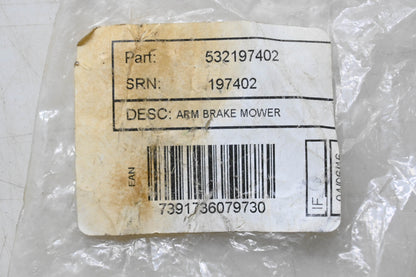 New OEM Husqvarna 532197402 Mower Brake Arm NOS
