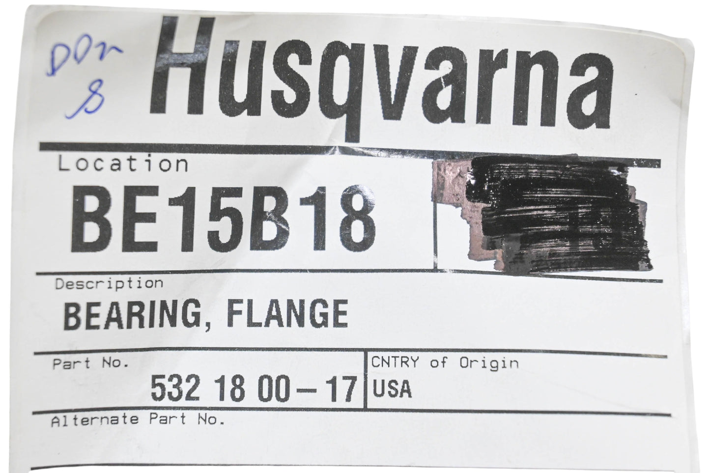 New OEM Husqvarna 532 18 00-17, 532180017 Flange Bearing NOS