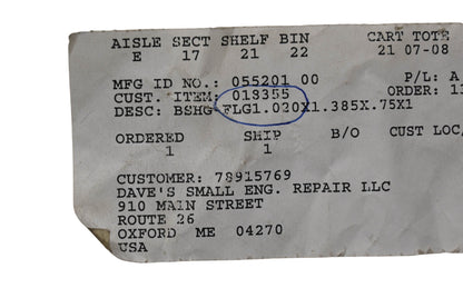 Ariens 018355 Caster Bushing NOS