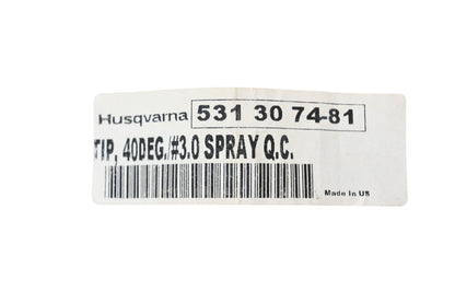 New OEM Husqvarna 531 30 74-81, 531307481 Pressure Washer Spray Tip NOS