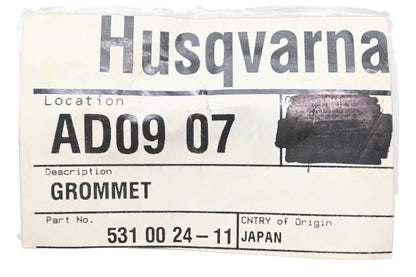 New OEM Husqvarna 531 00 24-11, 531002411 Grommet NOS