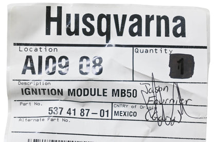 New OEM Husqvarna 537 41 87-01, 537418701 Ignition Module NOS