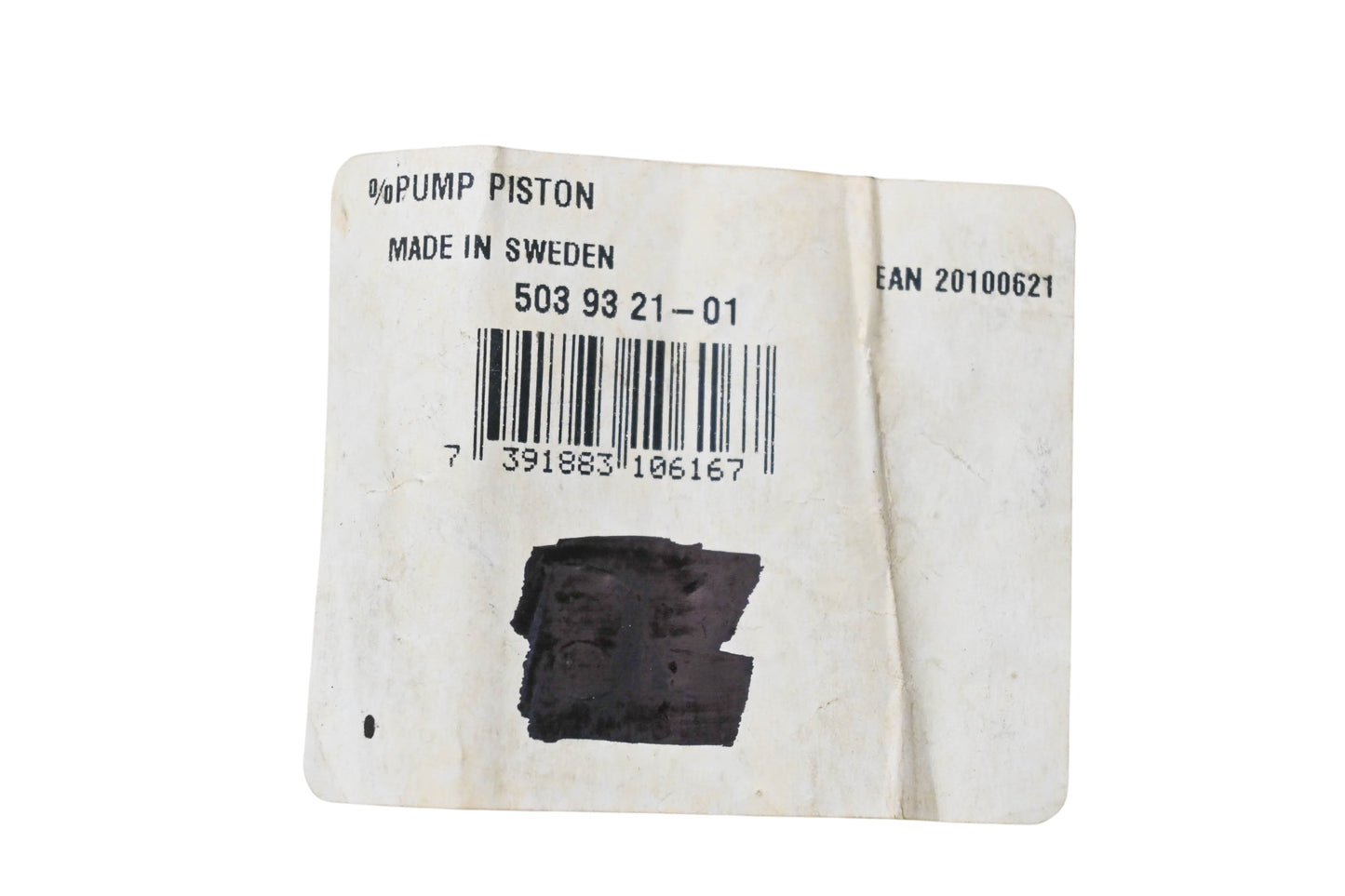 New OEM Husqvarna 503 93 21-01, 503932101 Piston Pump NOS