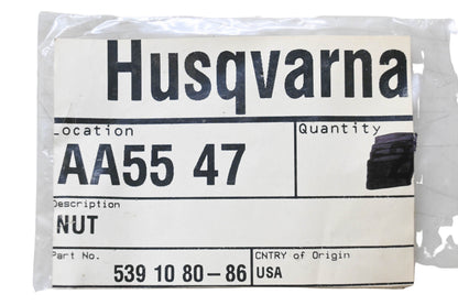 New OEM Husqvarna 539 10 80-86, 539108086 Nuts Qty 2 NOS