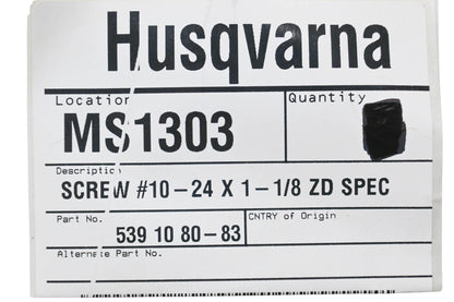 New OEM Husqvarna 539 10 80-83, 539108083 Screws Qty 2 NOS