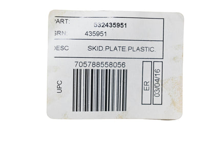 New OEM Husqvarna 532435951 Plastic Skid Plate NOS