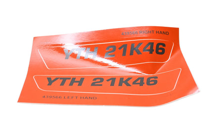 New OEM Husqvarna 532 43 95-66, 532439566, 439566 Decal NOS