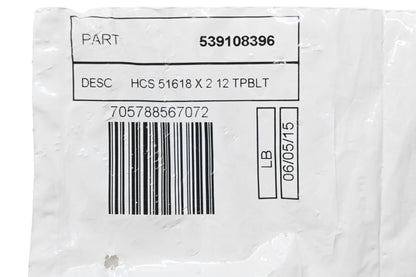 New OEM Husqvarna 539108396 Bolt NOS