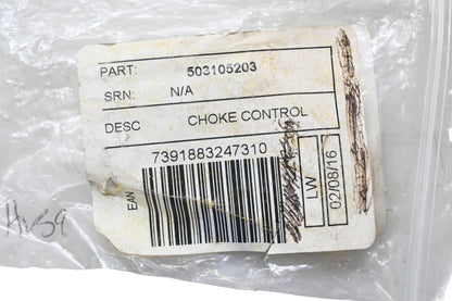 New OEM Husqvarna 503105203, 5031052 Choke Control NOS