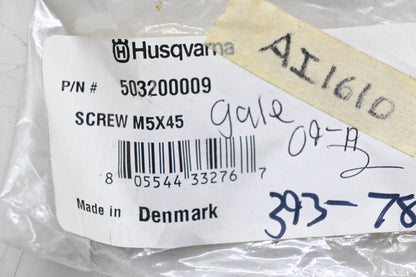 New OEM Husqvarna 503200009 Screw NOS