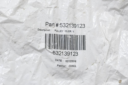 New OEM Husqvarna 532139123 Idler Pulley NOS