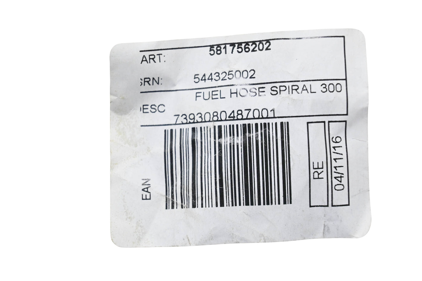 New OEM Husqvarna 581756202 Spiral Fuel Hose NOS