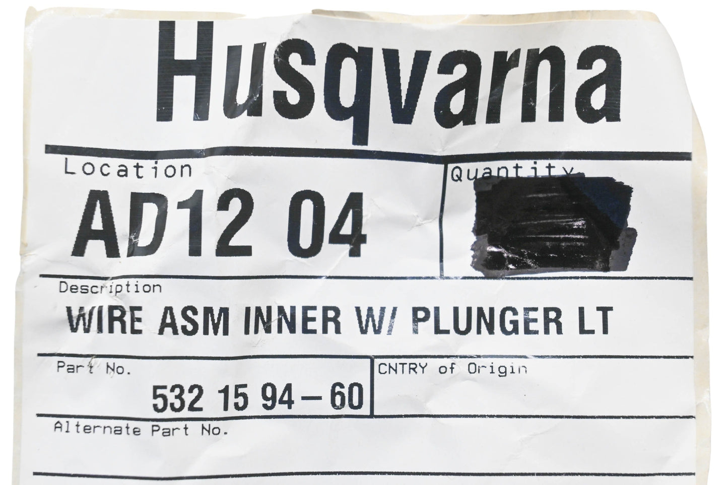 New OEM Husqvarna 532 15 94-60, 532159460 Washer Assembly Inner Spring NOS