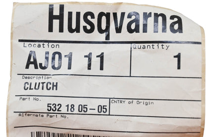 New OEM Husqvarna 532 18 05-05, 532180505 Clutch NOS