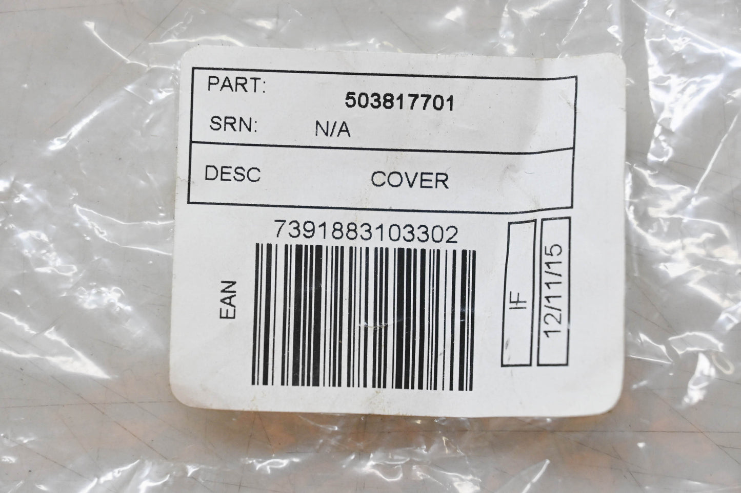 New OEM Husqvarna 503817701 Cover NOS
