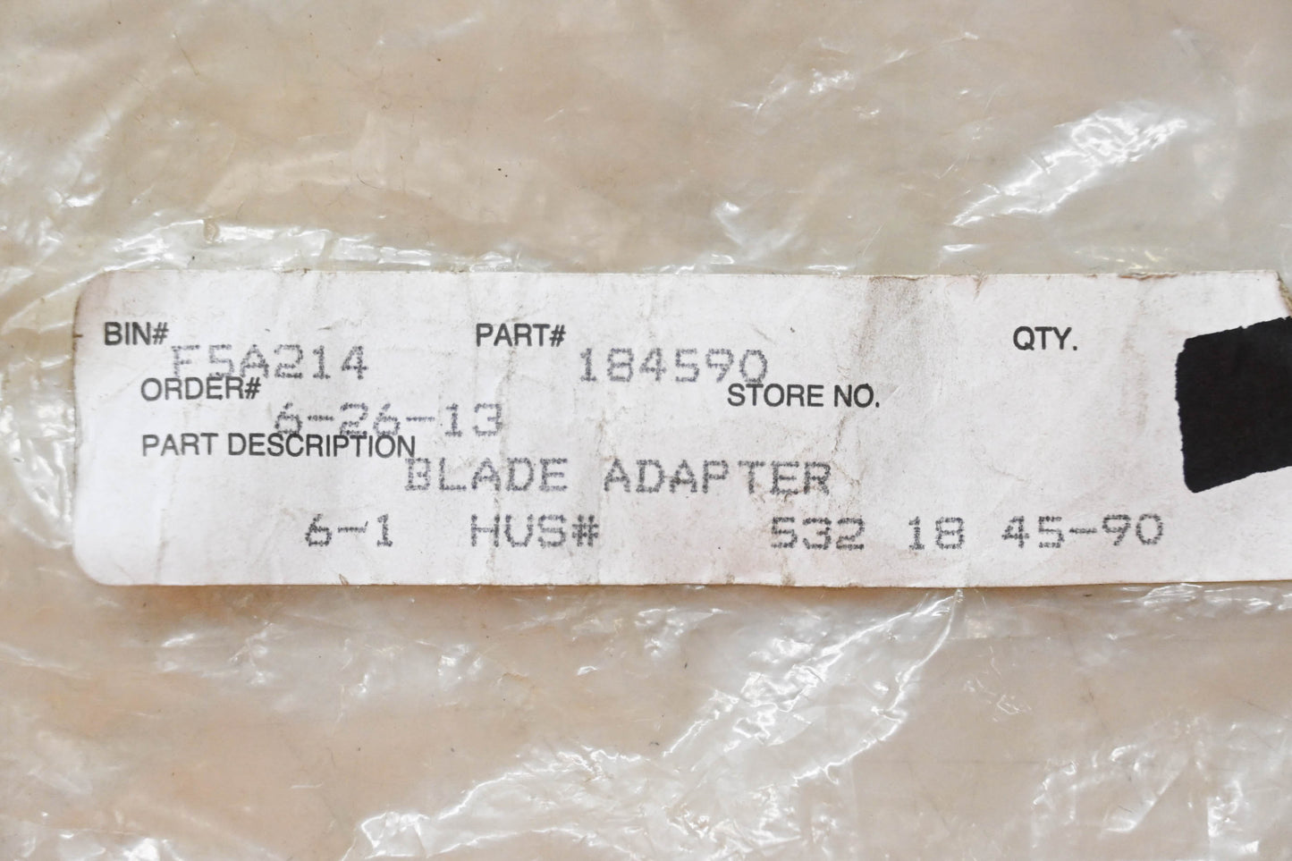 New OEM Husqvarna 532 18 45-90, 581547901, 532184590	 Blade Adapter NOS