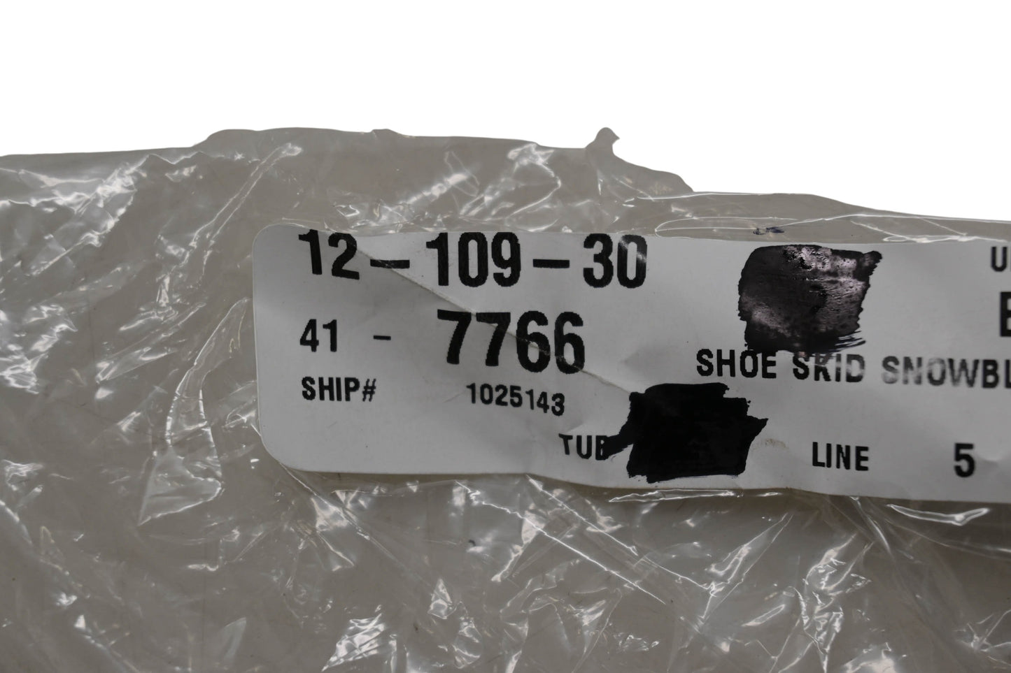 Rotary 41-7766, 7766 Snowblower Skid Shoe NOS