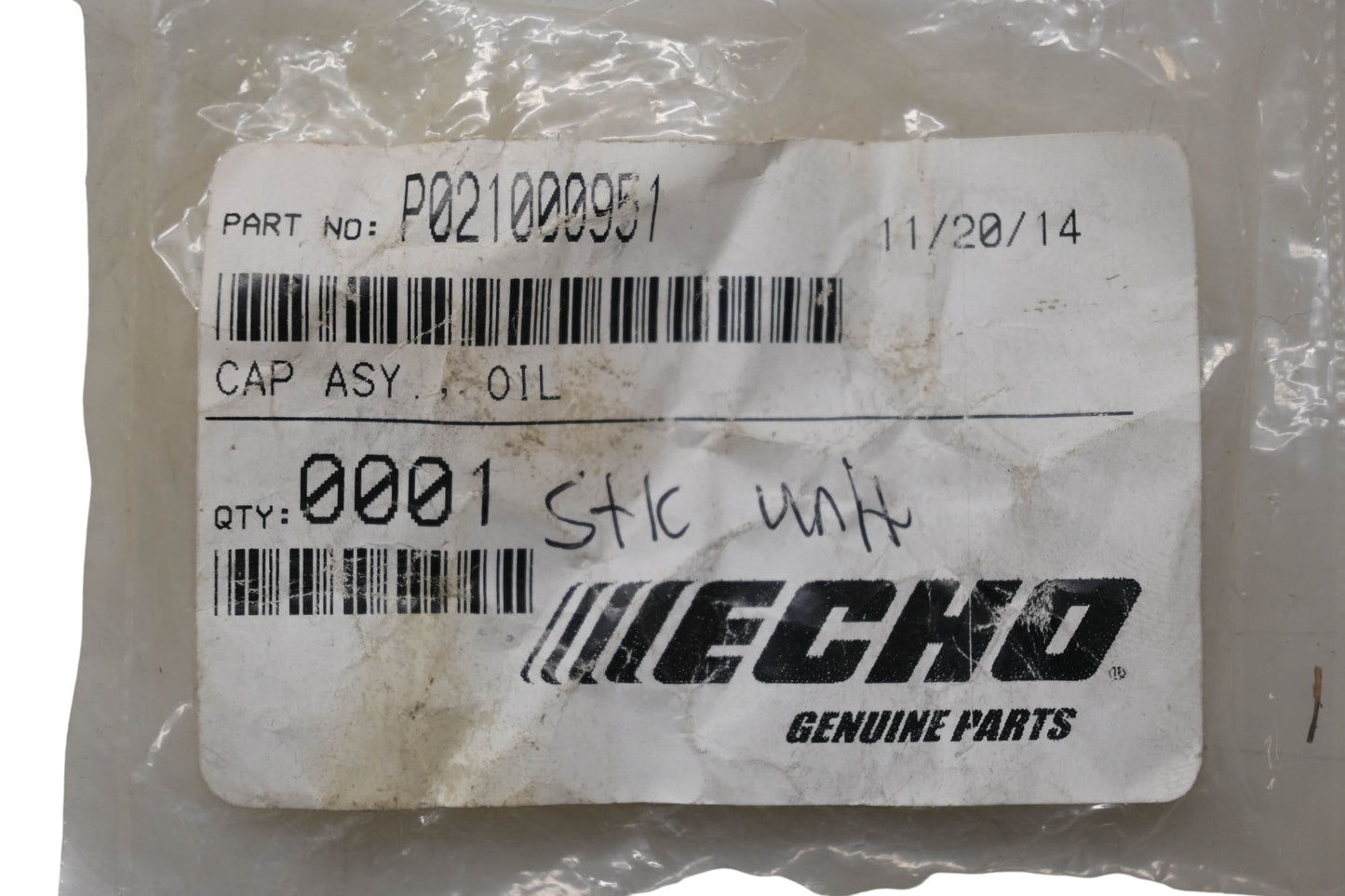 New OEM Echo P021000951 Oil Cap Assembly NOS