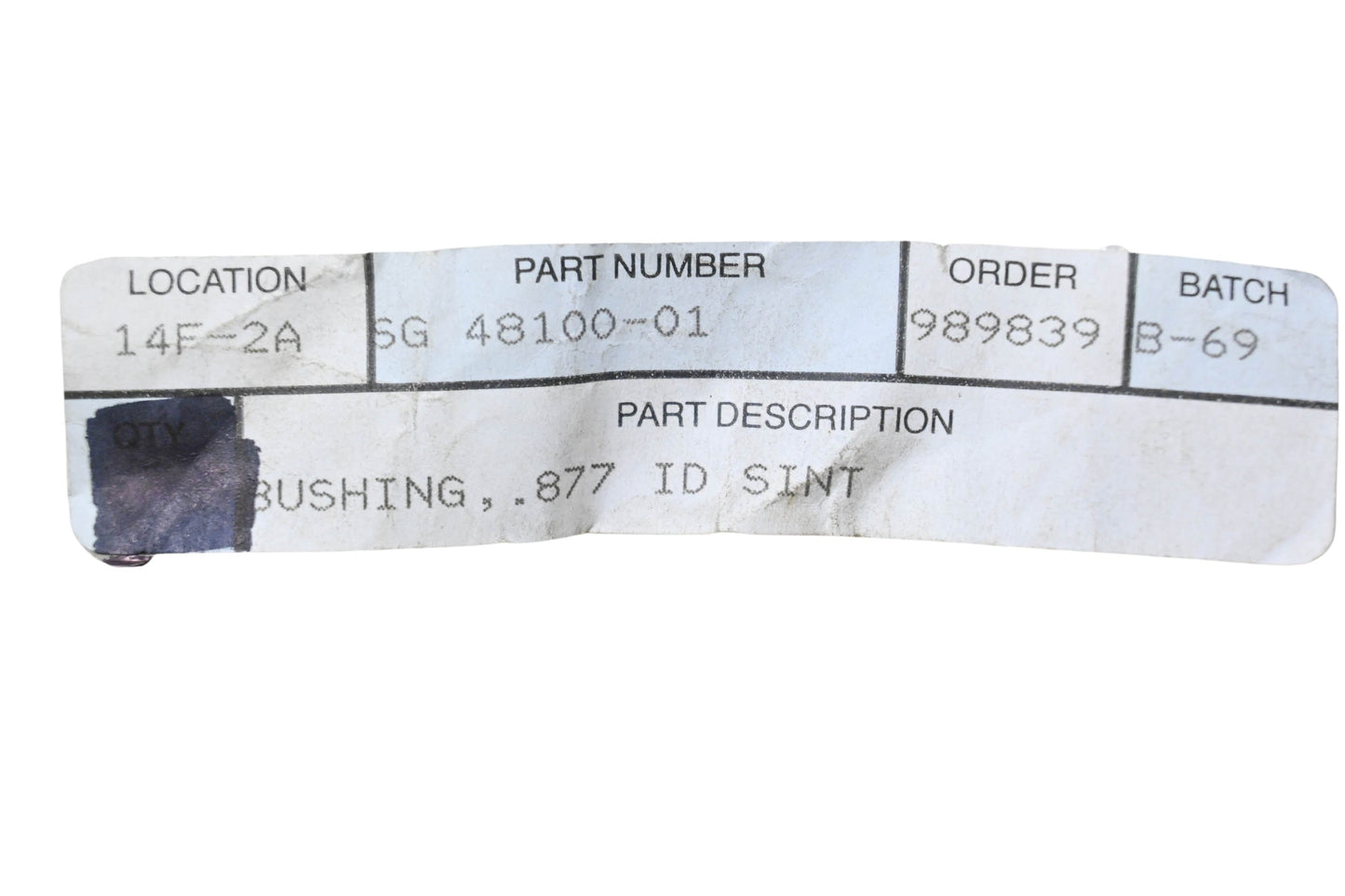 Scag 48100-01, 48100-07 Bushing NOS