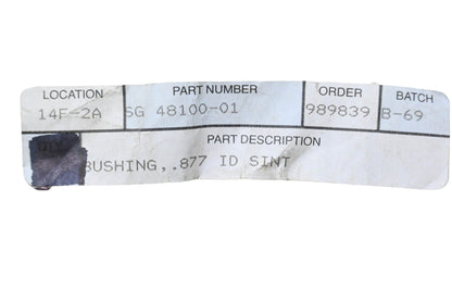 Scag 48100-01, 48100-07 Bushing NOS
