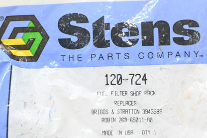 Stens 120-724, 394358S, 263-65011-A0 Fuel Filter NOS