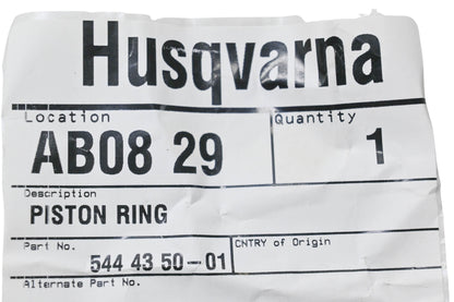 New OEM Husqvarna 544 43 50-01, 544435001 Piston Ring NOS