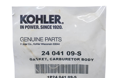 Kohler 24 041 09-S Carburetor Body Gasket NOS