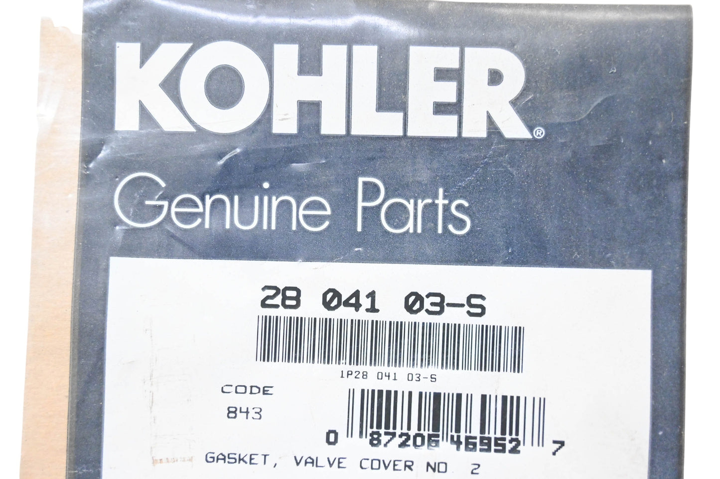 Kohler 28 041 03-S Valve Cover Gasket NOS