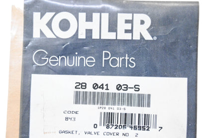 Kohler 28 041 03-S Valve Cover Gasket NOS