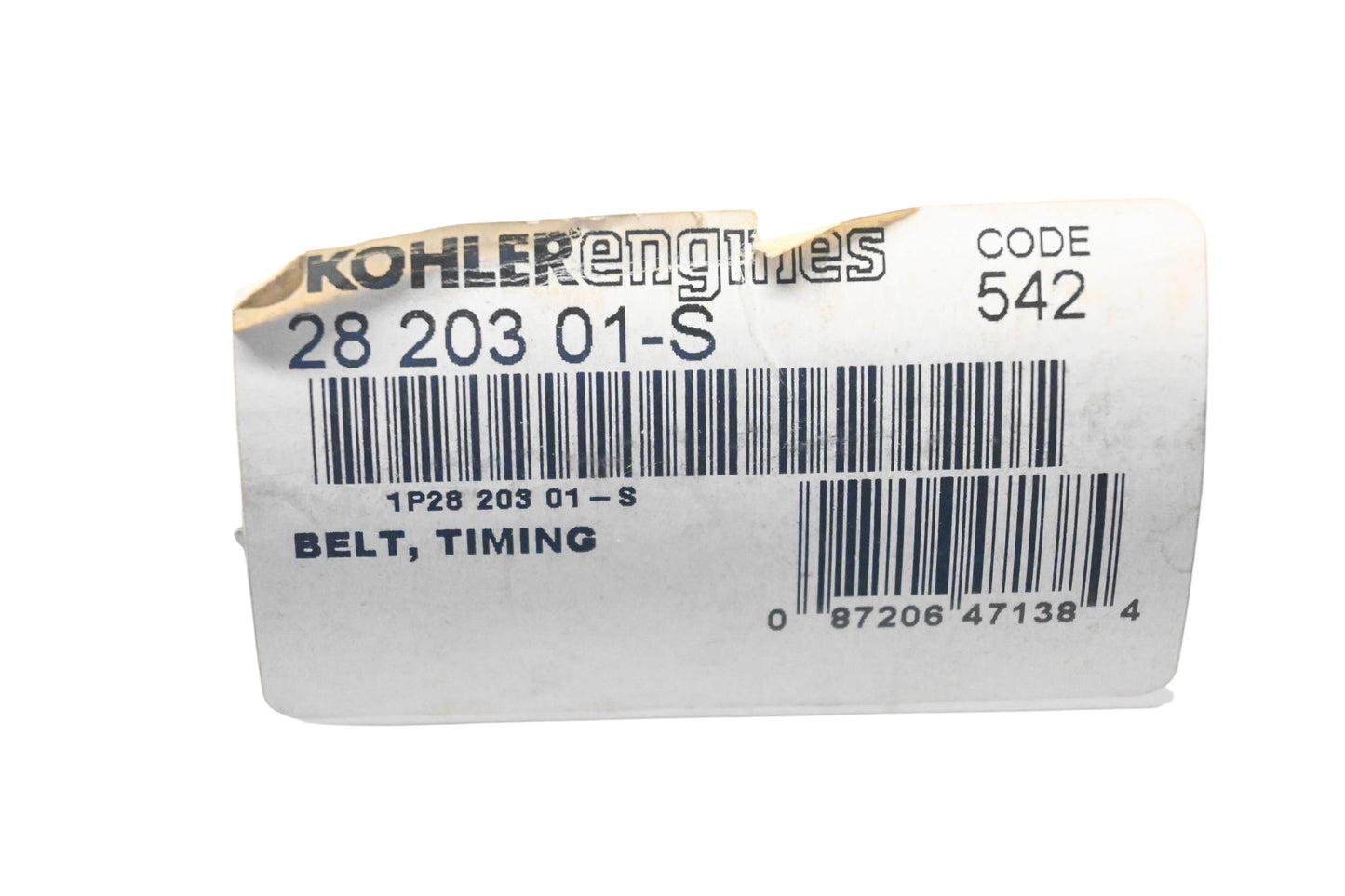 Kohler 28 203 01-S Timing Belt NOS