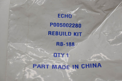 New OEM Echo P005002280, RB-188 Carburetor Repair Kit NOS