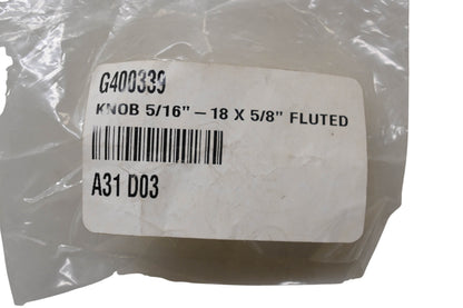 Billy Goat G400339, 400339 Fluted Knob 4/16" 18x5/8" NOS