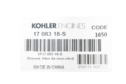 Kohler 17 083 18-S Air Filter Element NOS