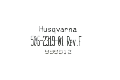 New OEM Husqvarna 506231901 Pre-Filter NOS
