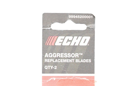 New OEM Echo 99945200001 Aggressor Replacement Blade Pair NOS