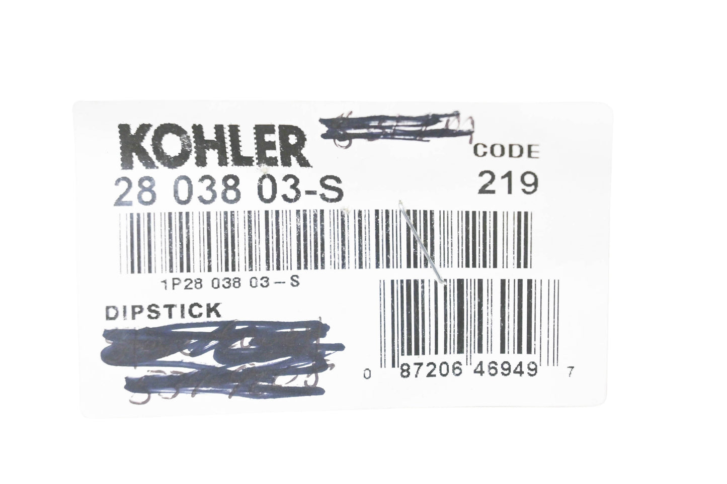 Kohler 28 038 03-S Dipstick NOS