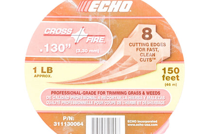 New OEM Echo 311130064 Crossfire Trimmer Spool Line Width .130" Length 150' NOS