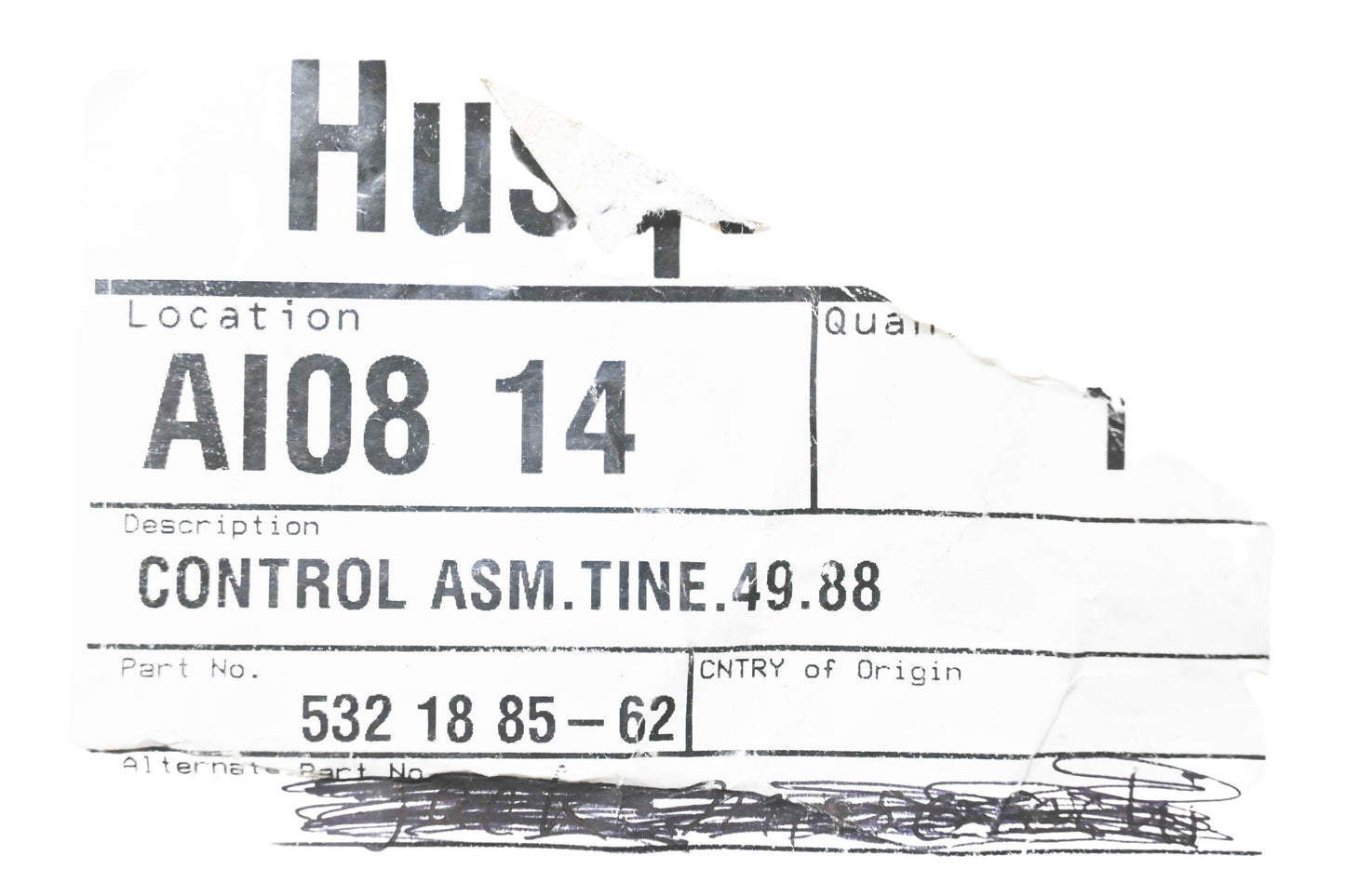 New OEM Husqvarna 532 18 85-62, 532188562 Control Assembly NOS