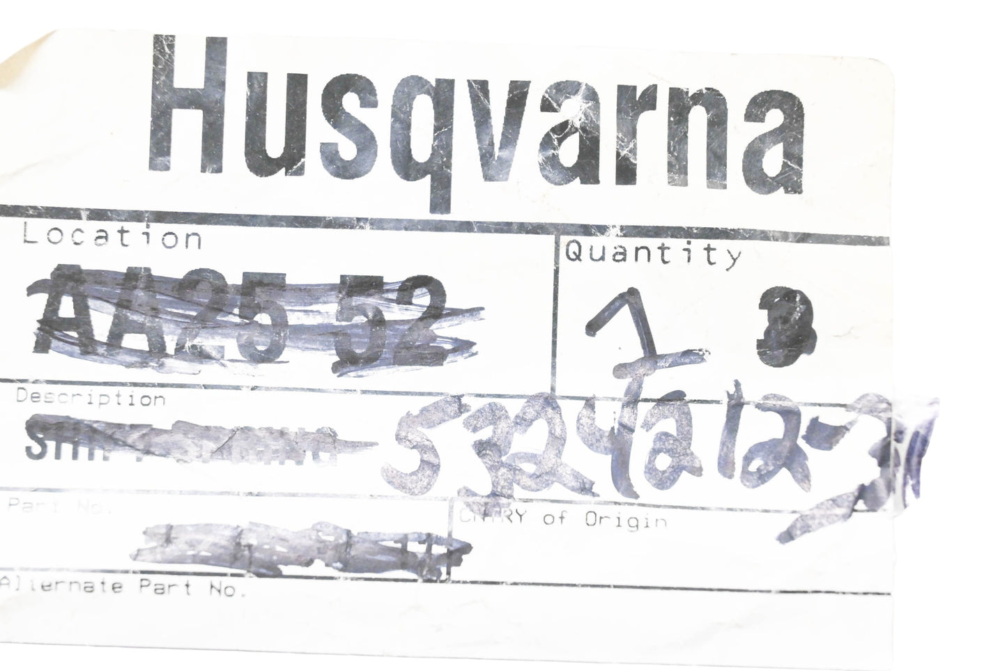 New OEM Husqvarna 532421231, 532 42 12-31 Trigger Control Cable Assembly NOS