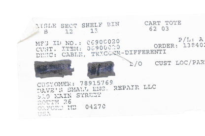 Ariens 06900020 Trigger Differential Cable NOS