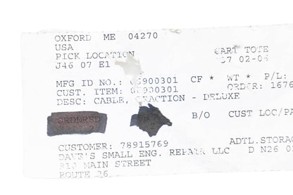 Ariens 06900301 Traction Cable NOS
