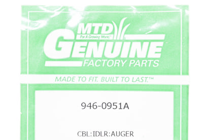 MTD 946-0951A Auger Idler Cable NOS