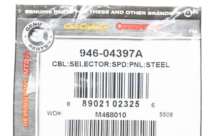 MTD 946-04397A Speed Selector Cable NOS