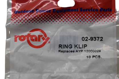 Rotary 02-9372, 9372, 12000029 Ring Klips Qty 2 NOS