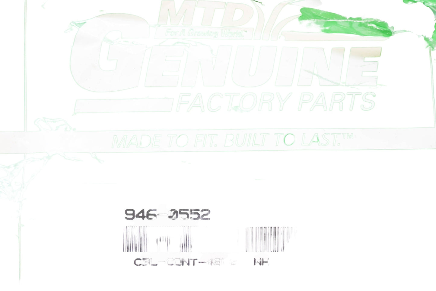 MTD 946-0552, 746-0552 Control Cable NOS