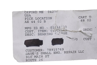 Ariens 01014200 Bearing Flange NOS