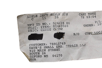 Ariens 02463500 Chute Keeper NOS